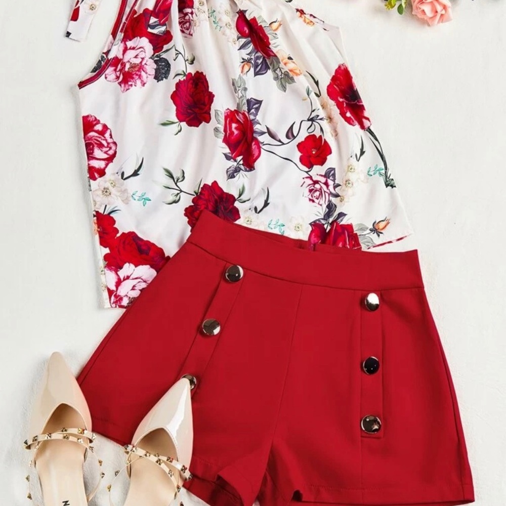 NWOT top and shorts outfit